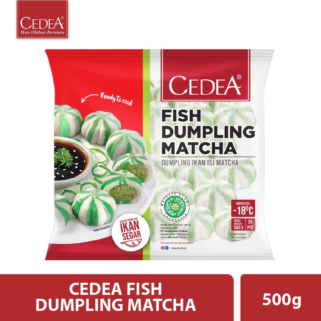 

CEDEA DUMPLING MATCHA 500 GR / FISH DUMPLING MATCHA 500 GR