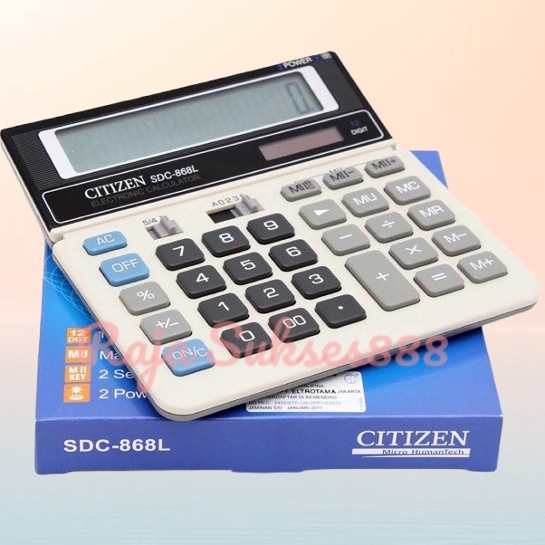 

Terdepan Citizen Calculator SDC868L Kalkulator Desktop Meja Kantor SDC 868L citizen 868