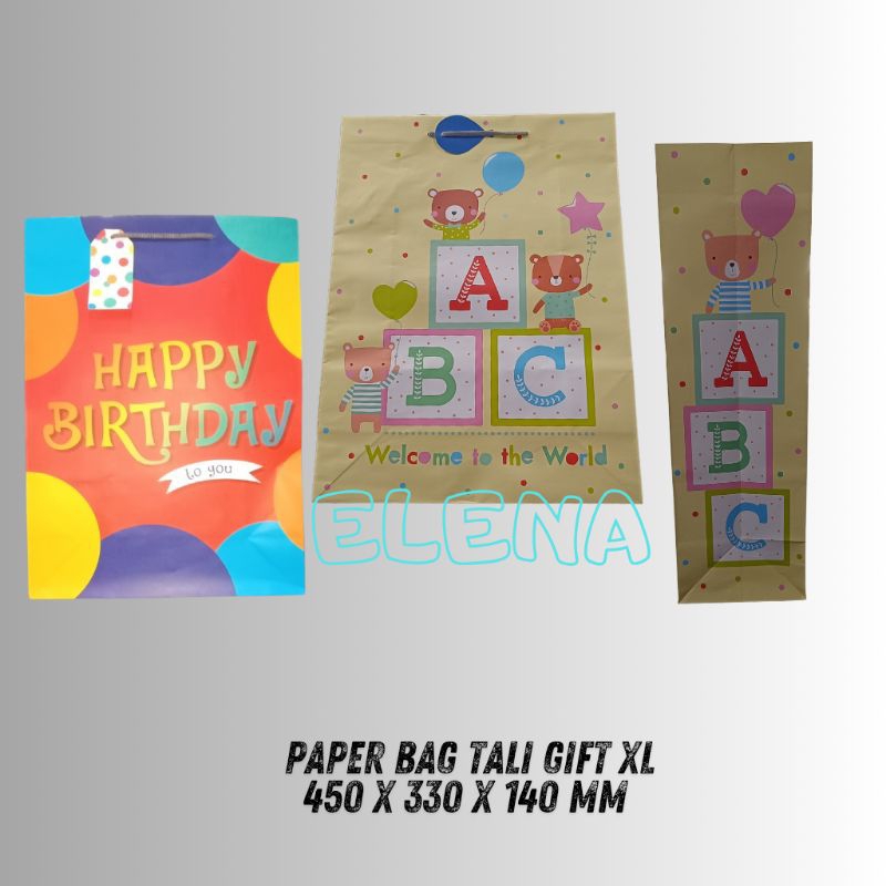 

paper bag tali gift XL/paper bag tali besar