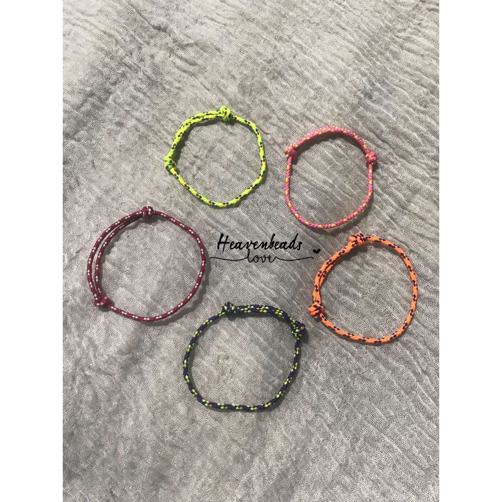 Gelang Tali Gunung | Tali prusik 2 mm Pria Wanita