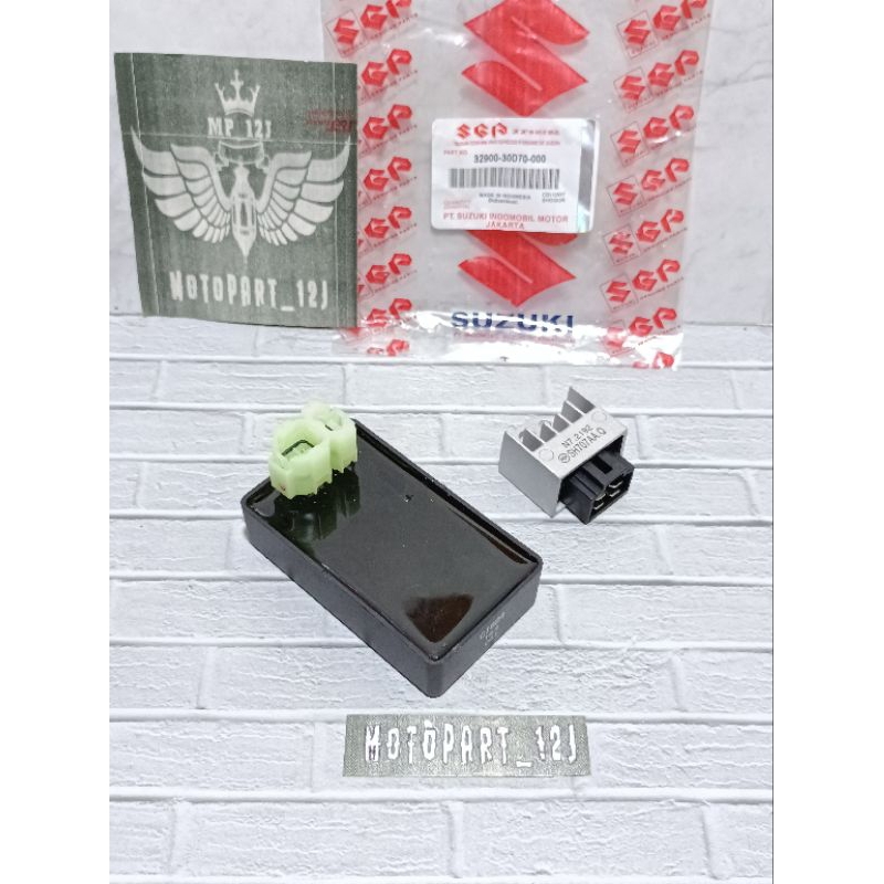 CDI Unit + Kiprok Regulator Suzuki Shogun 110 kebo Shogun SP (CDI asli Shindengen)