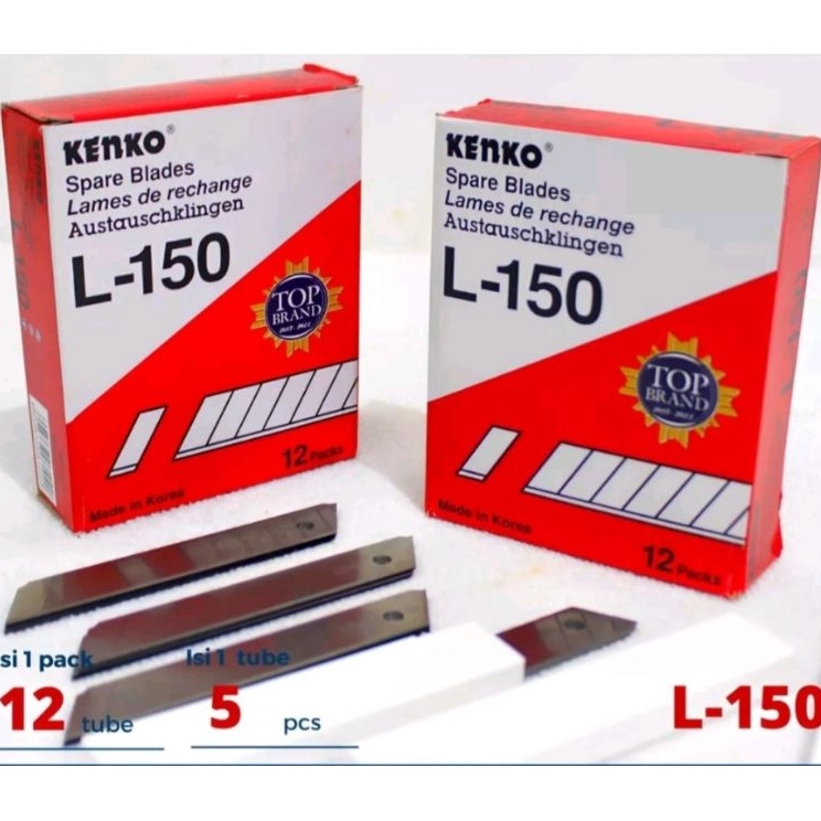 

Isi Refill Cutter Besar KENKO L15 made in KOREA per pak 12 tube