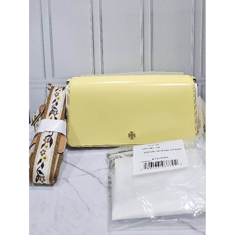 TB Emerson Convertible Crossbody Vintage Lemon