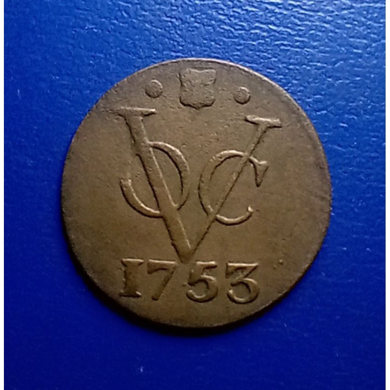 Koin VOC 1 Duit Utrecht 1753