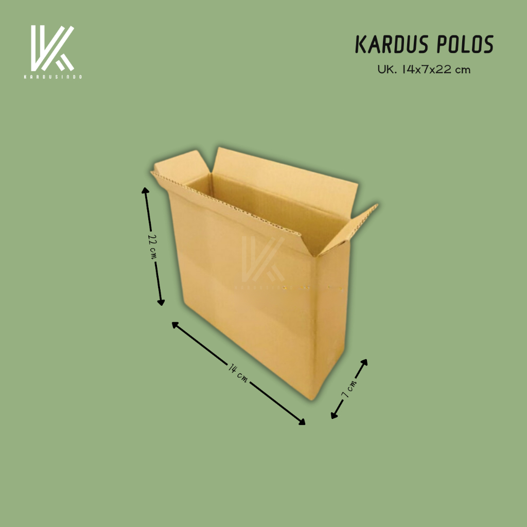 

KARDUS BOX POLOS BARU UK 14x7x22 CM
