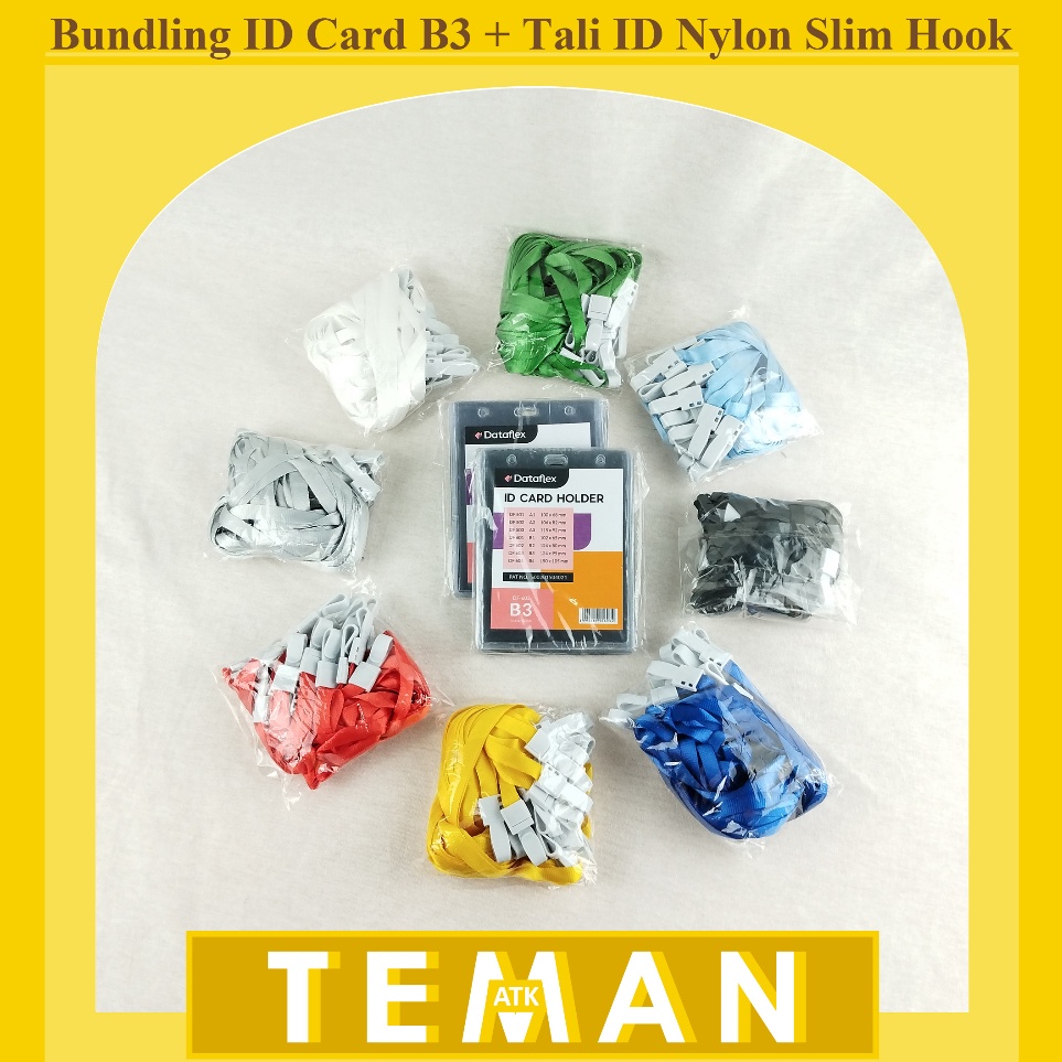 

Harga Promo Bundling ID Card B3 Tali Nylon Slim Hook Plastik CBTNYLK