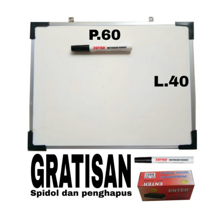 

whiteboard papan tulis 6x4