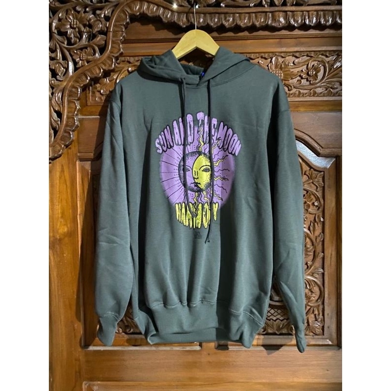HOODIE HM SUN AND THE MOON FULL LABEL TAG