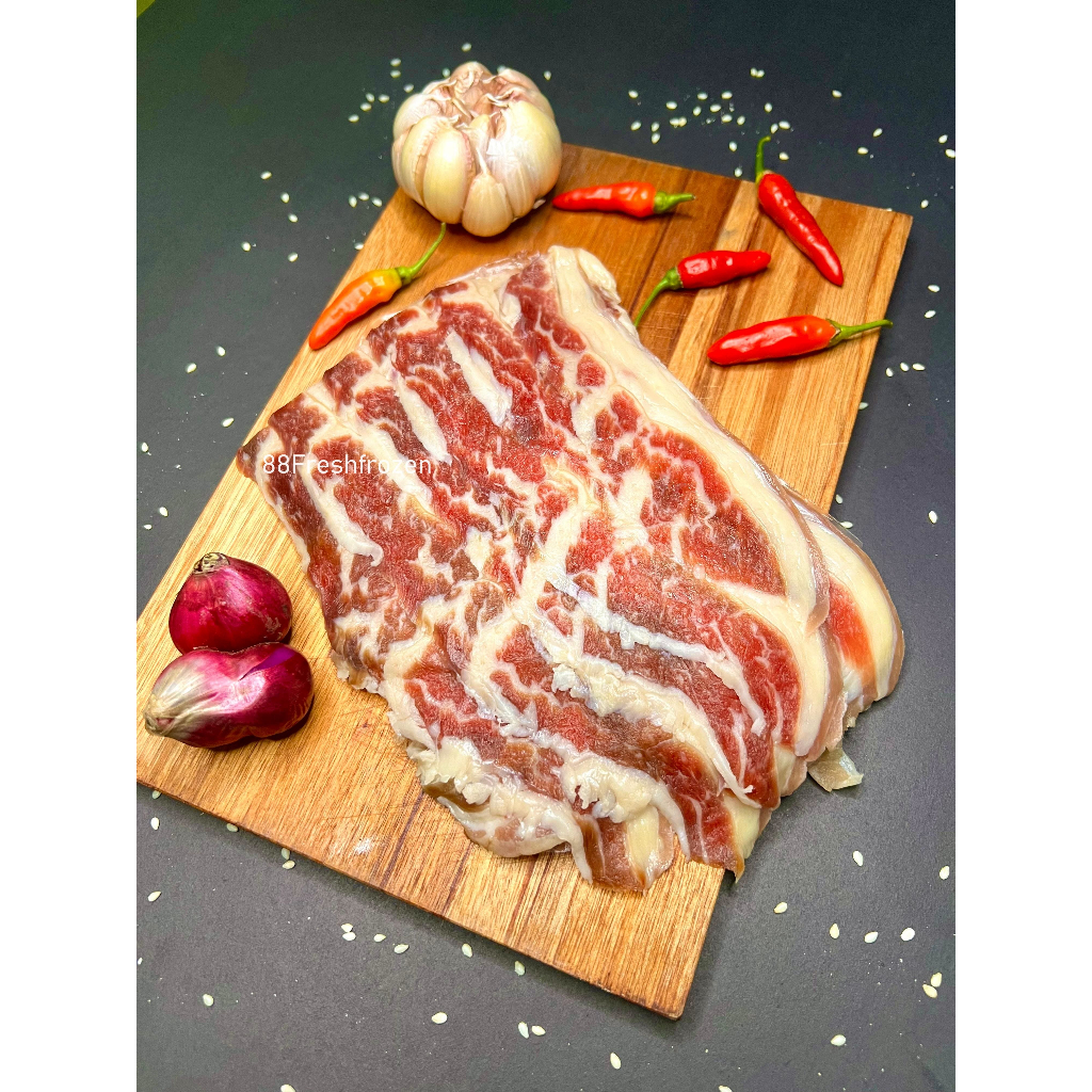 

Daging sapi slice premium Beef slice USA / SWIFT Import Beef Slice 250 gram