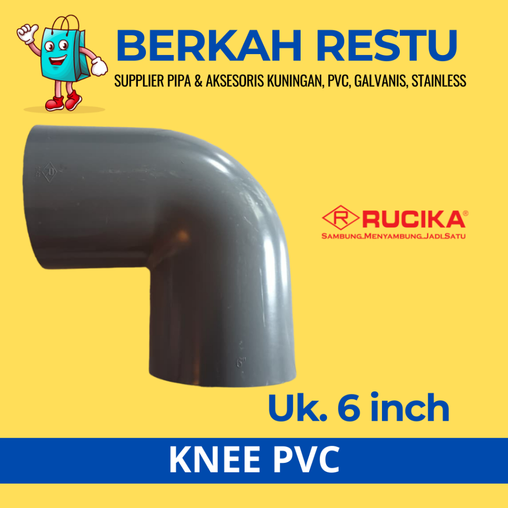 Knee / Elbow / L / Knee PVC 6 INCH GREST AW