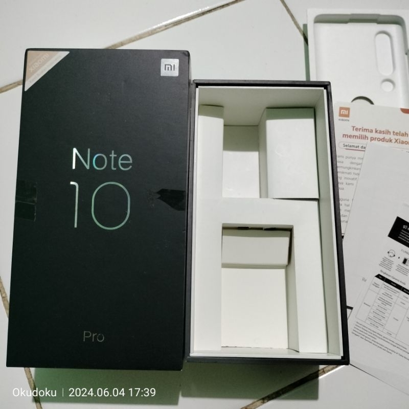 Dus Box Xiaomi Mi Note 10 Pro Original Copotan