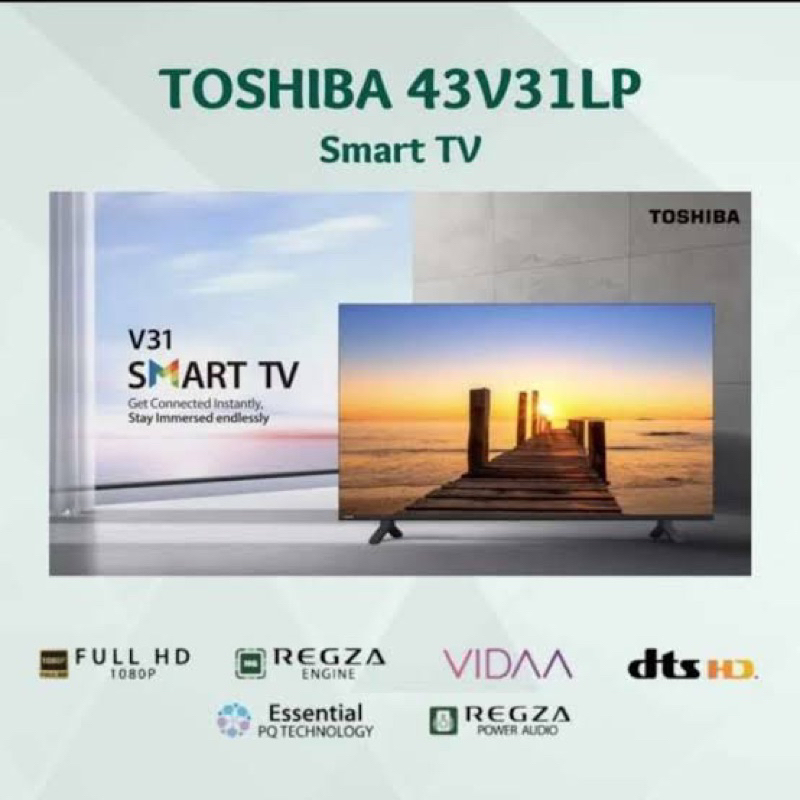 LED Digital TOSHIBA Smart TV 43 inci Toshiba 43V31LP | Led 43 inch Toshiba V31LP Full HD Tv Led Tosh