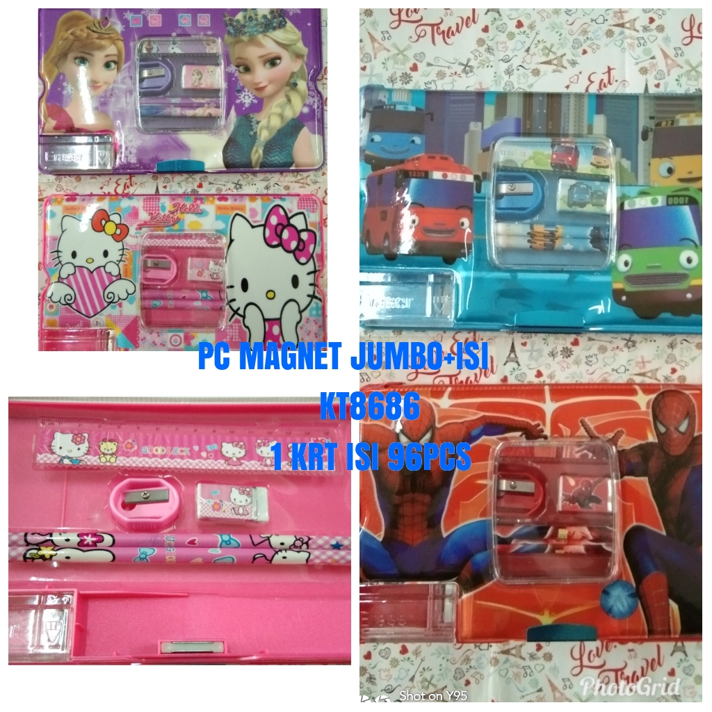 

Pencil Case / Kotak Pensil Magnet Set Fancy