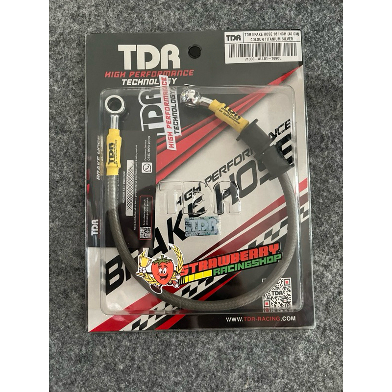 selang rem tdr 40cm titanium silver