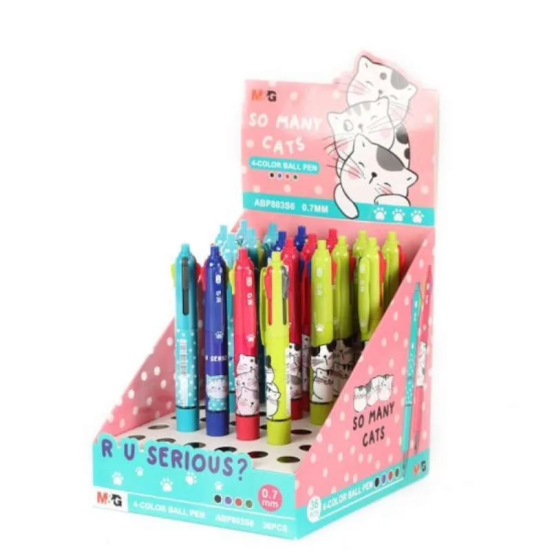 

M&G Ballpoint Pen Pena Pulpen 4 Warna ABP803S6