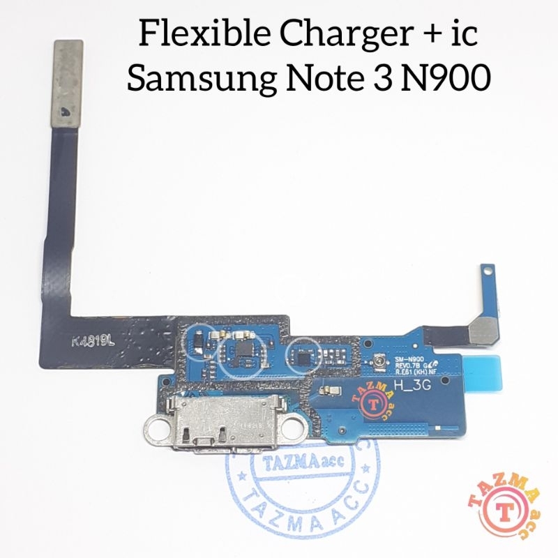 Samsung Note 3 N900 Ori Flexible Charger + ic Flexibel Konektor Cas Xharger Galaxy Note 3