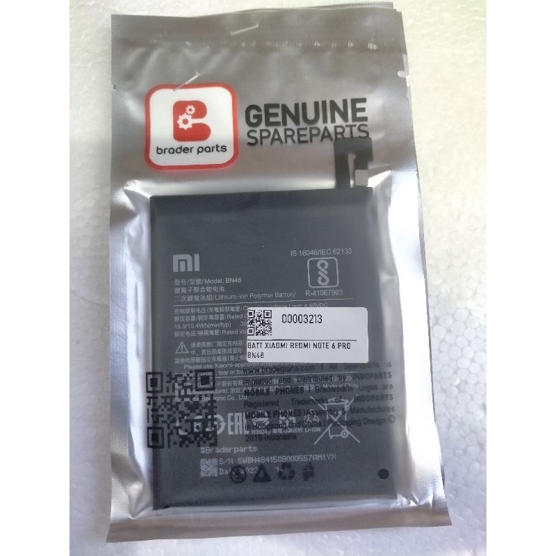 Battery Xiaomi Redmi Note 6 Pro BN48
