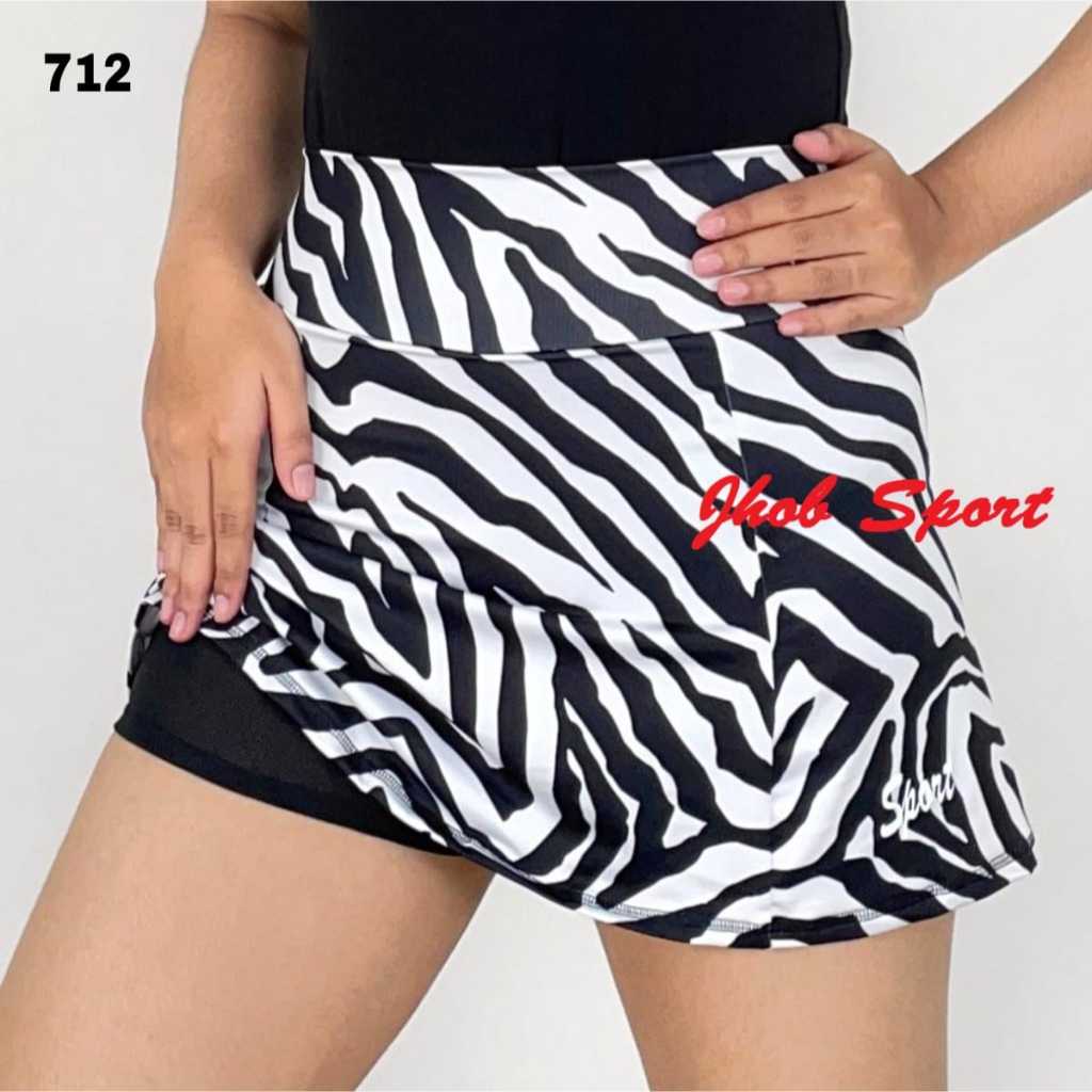 JHOB SPORT Mini Skirt/Rok Mini Olahraga Wanita/Rok Celana/Rok Mini Motif/Tennis Mini Skirt/Sport Ski