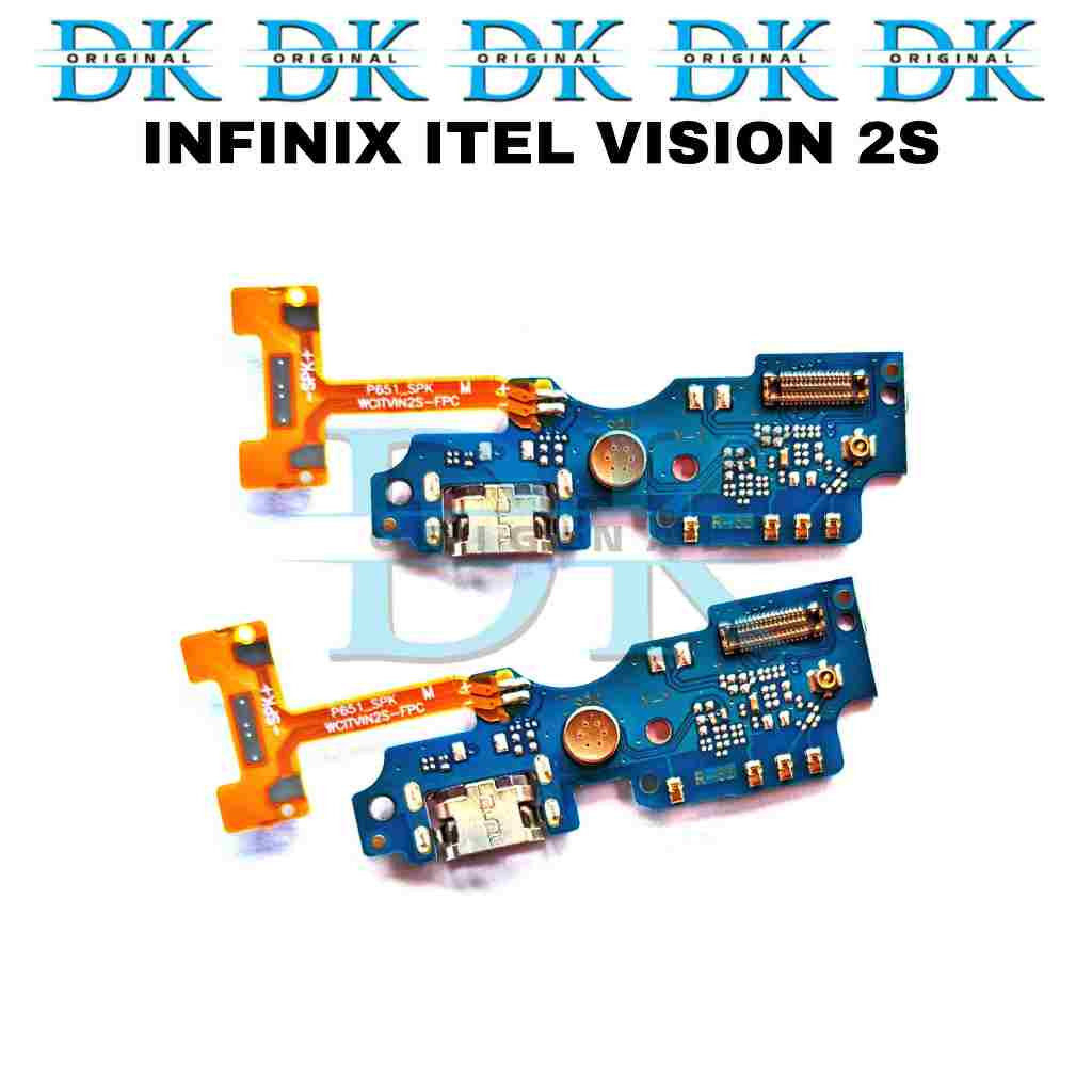 Konektor Charger Infinix Itel Vision 2s USB Papan Cas MIc Pcb Board