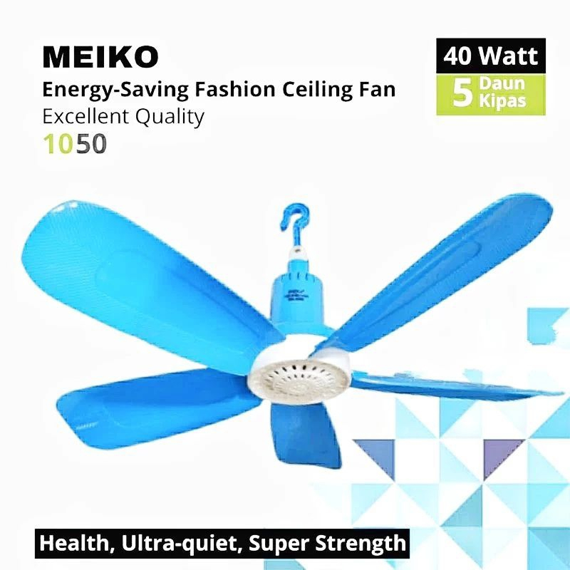 Heli Fan 40 Watt Meiko Fashion Ceiling Fan MK-1050 / Kipas Angin Gantung Meiko Fan 40Watt
