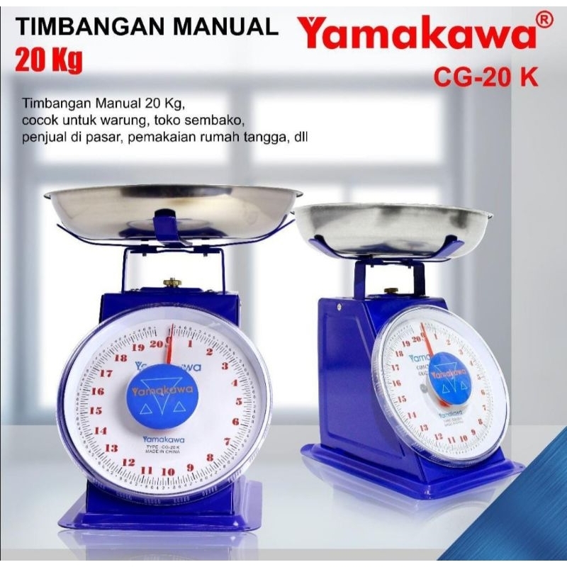 Timbangan Duduk Jarum Yamakawa 20kg/Timbangan Jarum Yamakawa 20kg/Timbangan Buah Yamakawa 20kg/Timba