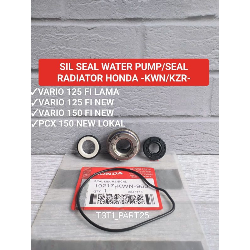 Sil seal water pump only (KWN/KZR) sil radiator Vario 125 fi/Vario 150 fi/PCX 150