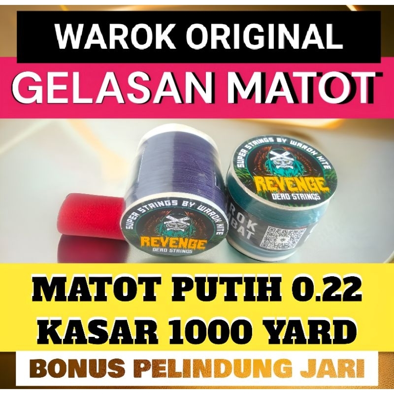 1 PCS SENAR GELASAN MATOT WAROK COMBAT REVENGE KASAR GARANG MAIN TARIK JEBRET 0.22 BOGEL 1000 YARD