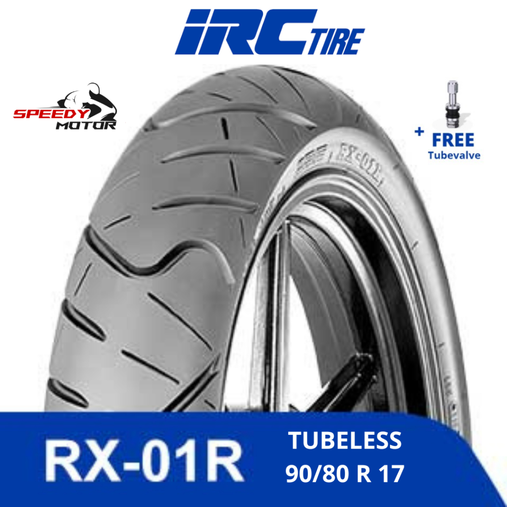 Ban Motor Tubeless IRC 90/80 Ring 17 RX-01R Tubeless 90/80-17 Yamaha Vixion GSX MX King
