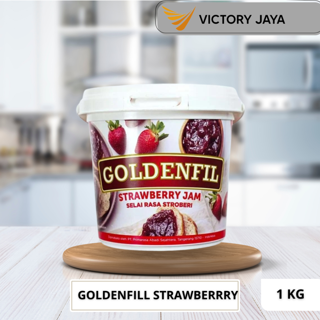 

Goldenfill strawberry jam selai strawberi 1kg