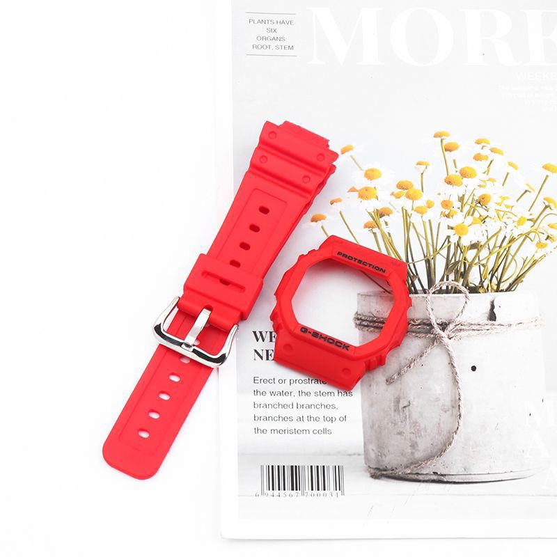 BNB G-SHOCK DW5600 SOLID MERAH