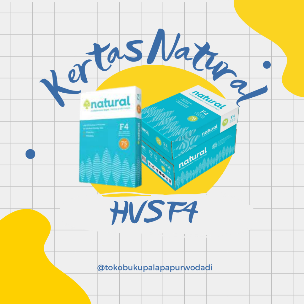 

Kertas HVS Natural F4 Fotocopy Natural 70gr