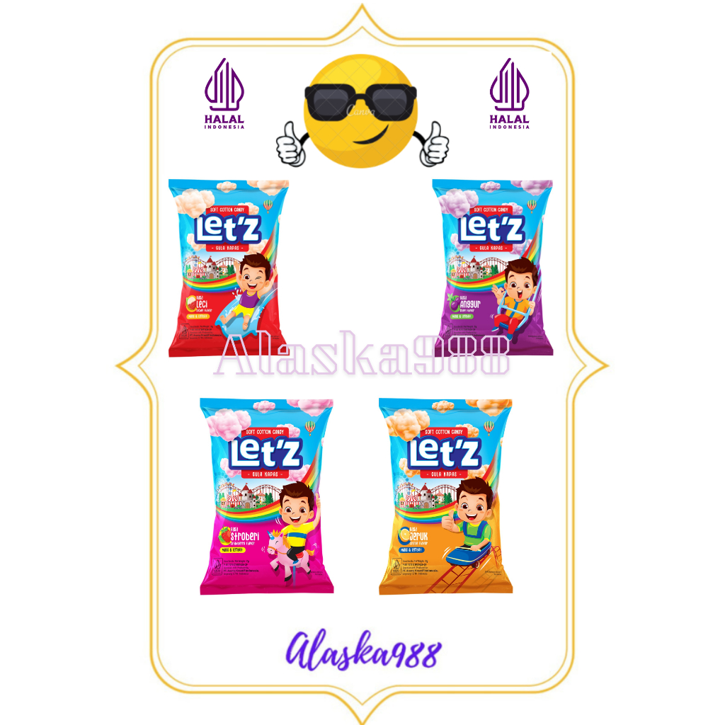

Let'z Soft Cotton Candy - Permen Gula Kapas - Gulali