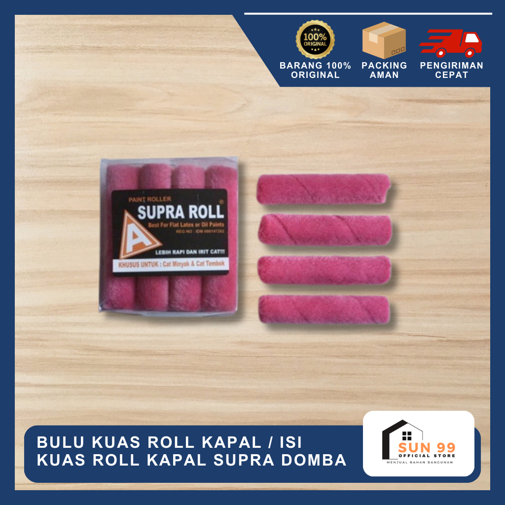 

Bulu Kuas Roll Kapal / Isi Kuas Roll Kapal SUPRA DOMBA