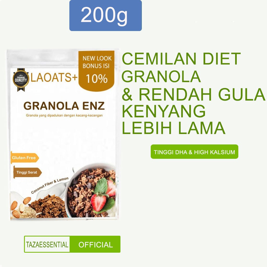 

Granola Pelangsing Badan Minuman Diet Penurun Berat Badan Cemilan Diet Sehat Rendah Kalori Laoats