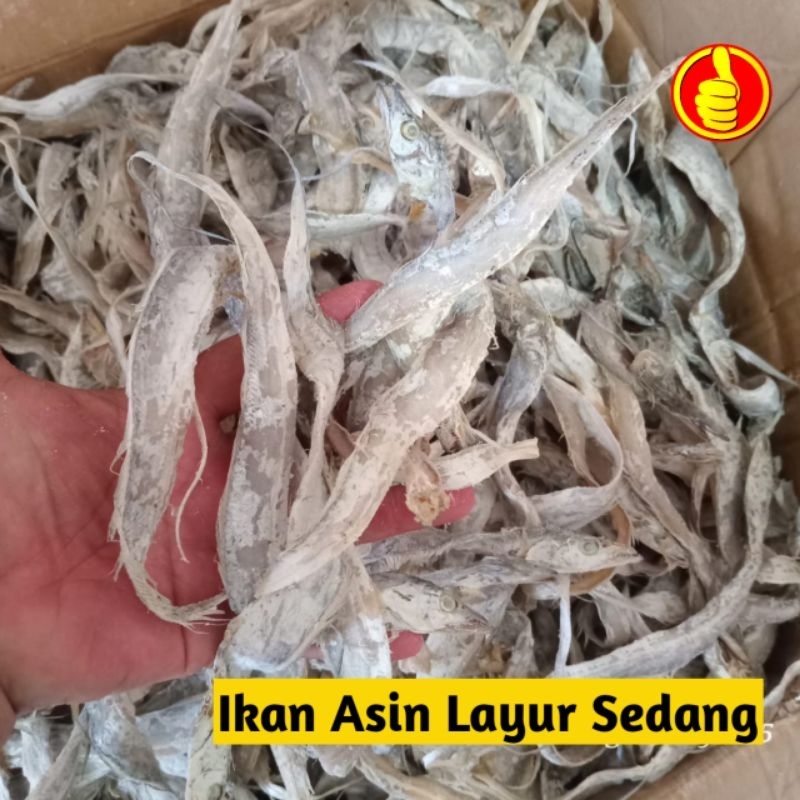 

1Kg Ikan Asin Layur Premium Ukuran Sedang Besar