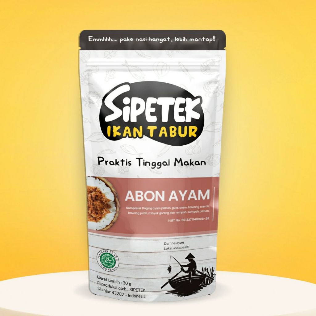 

Abon Ayam Sipetek Pouch HALAL MPASI 30gr