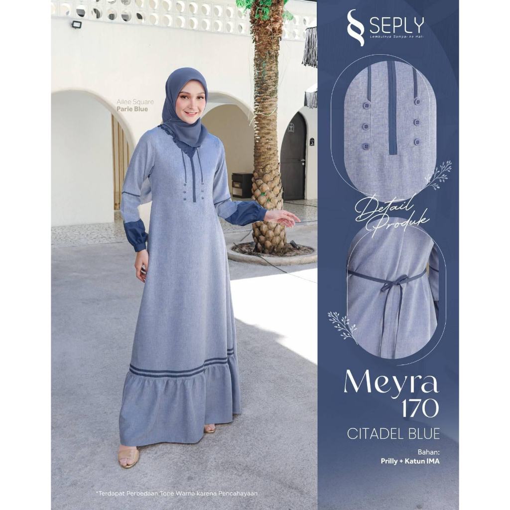 BAJU MUSLIM TERBARU GAMIS DEWASA SEPLY MEYRA 170