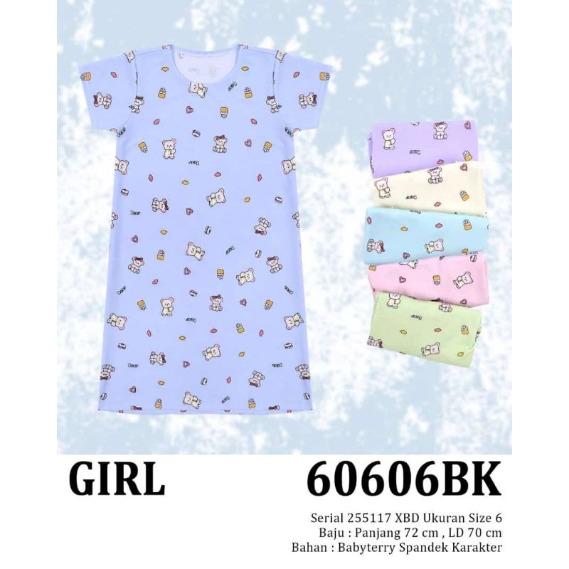 Baju anak Dress kekinian daster 60606BK