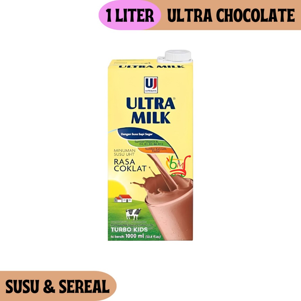 

Ultra Cokelat Kemasan Besar 1 Liter Susu UHT