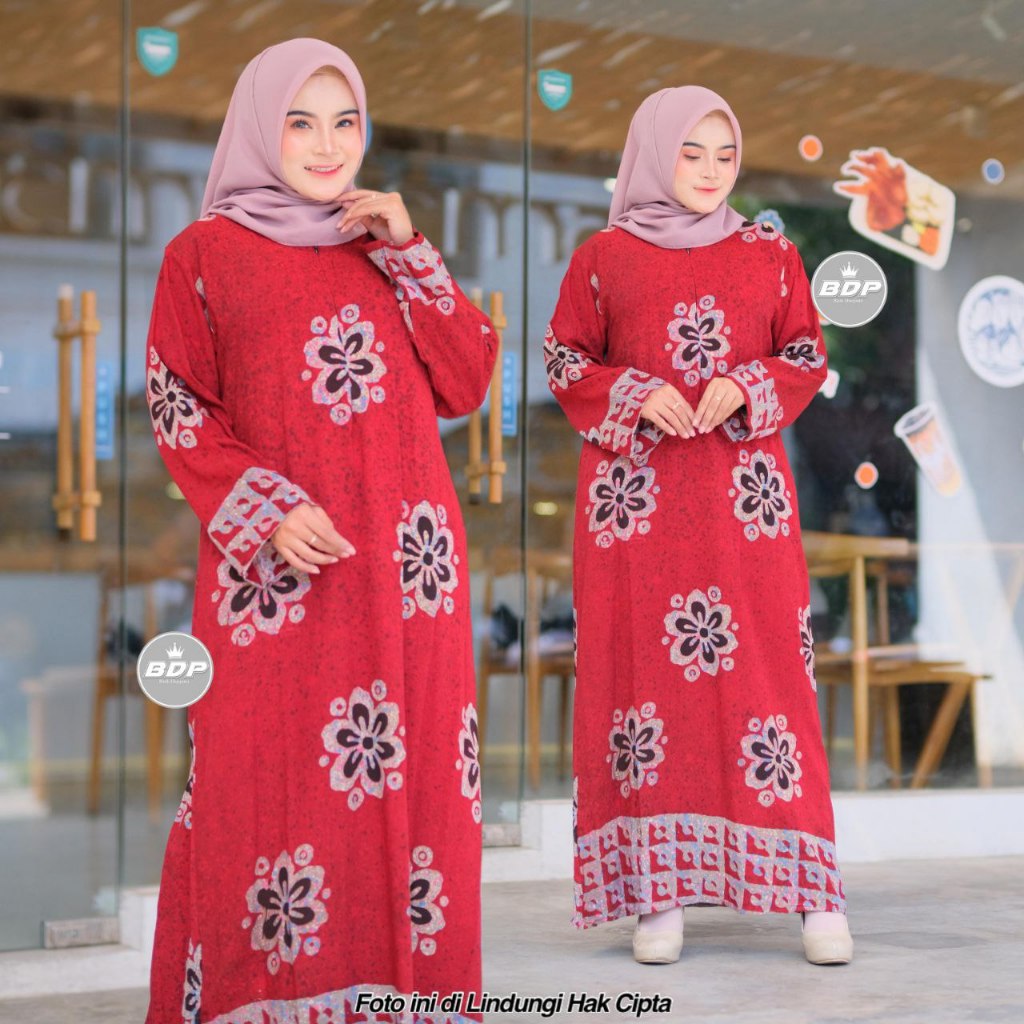 DIANPUTRI DASTER ARAB | GAMIS JEJE | RAYON SUPER GRADE A ORI MODEL RESLETING DEPAN BUSUI & BUMIL LD 110-syakila 8