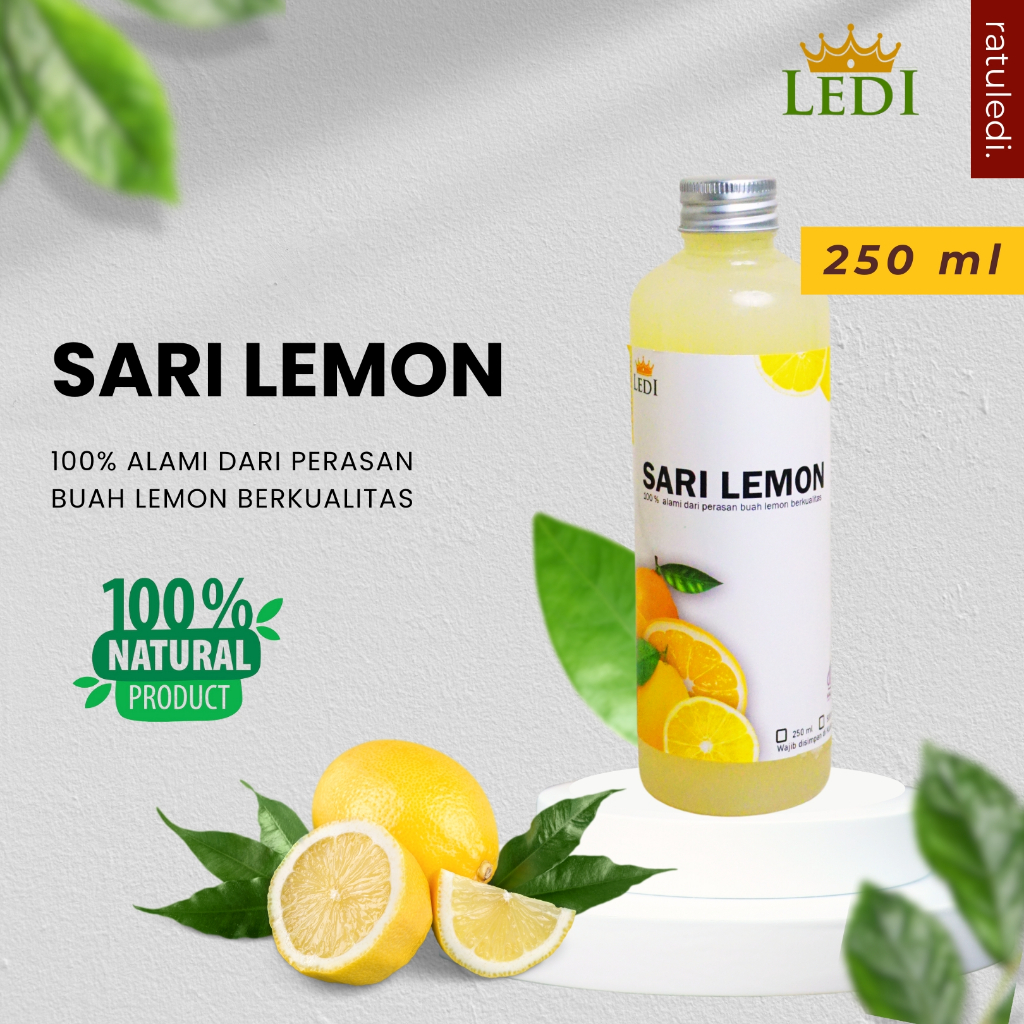 

LEDI SARI LEMON DIET 250 ML BPOM Asli Perasan murni Tanpa Campuran dan Pengawet