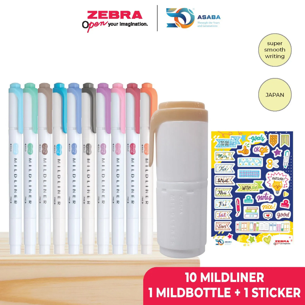 

Zebra Paket Higlighter Pen Free Mild Bottle