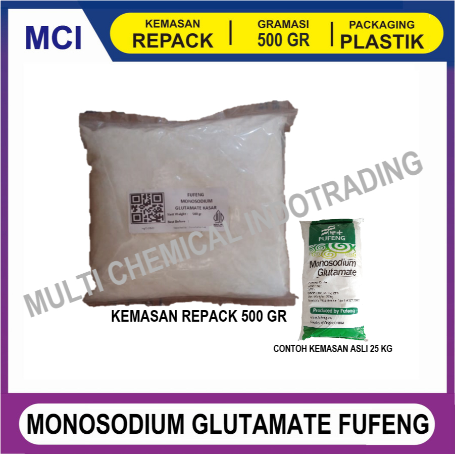 

MONOSODIUM GLUTAMATE MSG FUFENG 20-40 MESH - REPACK 500 GR/ VETSIN MURNI