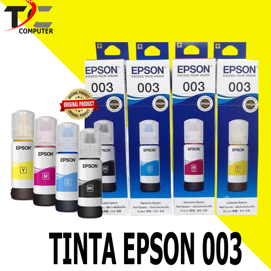 Tinta Epson Original Tinta Epson 003 Printer L1110 L3110 L3150