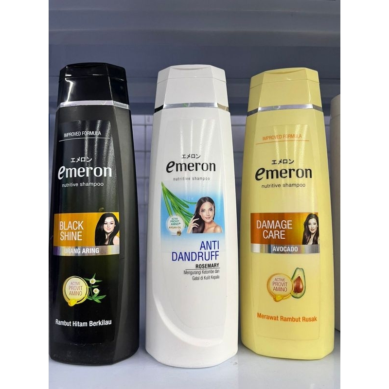 EMERON SHAMPOO BLACK SHINE/ANTI DANDRUFF/DAMAGE CARE 340ML