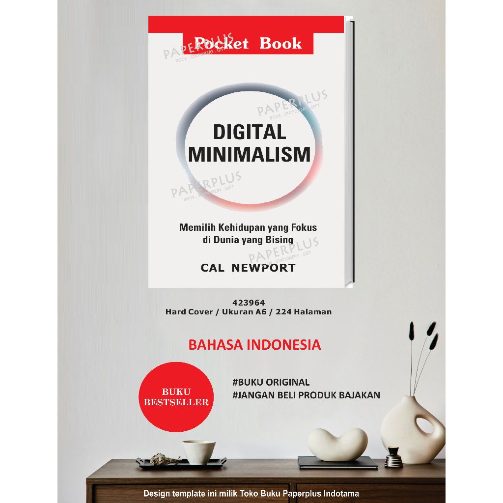 Digital Minimalism by Cal Newport / Resensi Buku Inspirasi / HC / Pengembangan Diri / 756