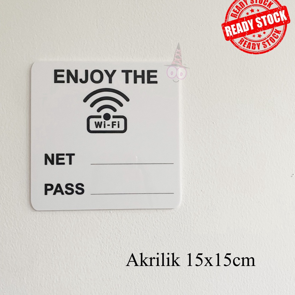 

Wifi Sign Board Akrilik Papan Tanda Wifi Tanda Label Wifi