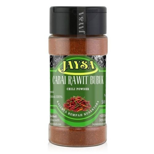 

JAYSA - Cabai Rawit Bubuk 50 gr / Cabe Pedas Halus / Cabe Bubuk Murni / Cayenne Powder / Cabai Bubuk Ekstra Pedas / Chili Powder Extra Hot / Cayenne Bubuk / Red Cayene Powder / Cayenne Ground / Bubuk Cabai Kecil / Cabe Bubuk Ori Extra Pedas / Rempah Botol