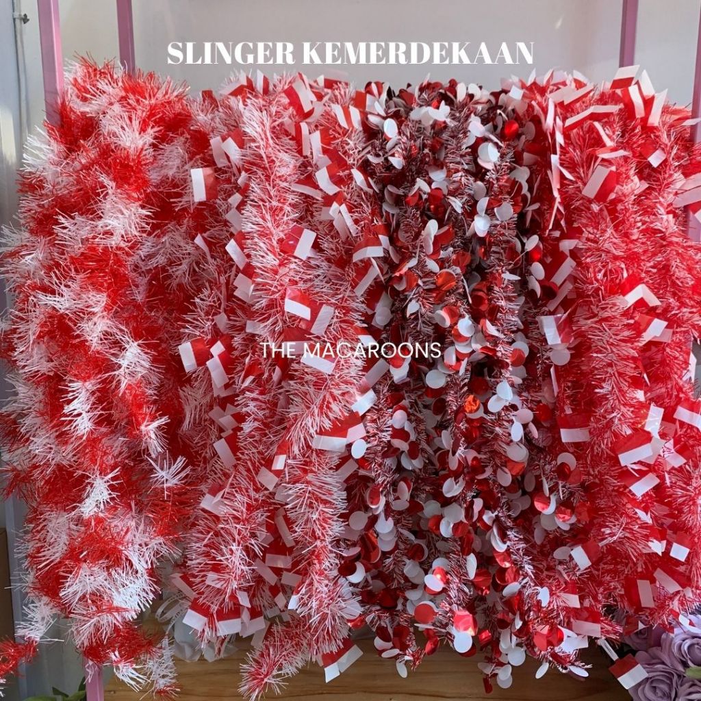 [2 Meter] Slinger Kemerdekaan Dekorasi 17 Agustus / Acara Pawai Merah Putih Agustusan Hiasan Sepeda