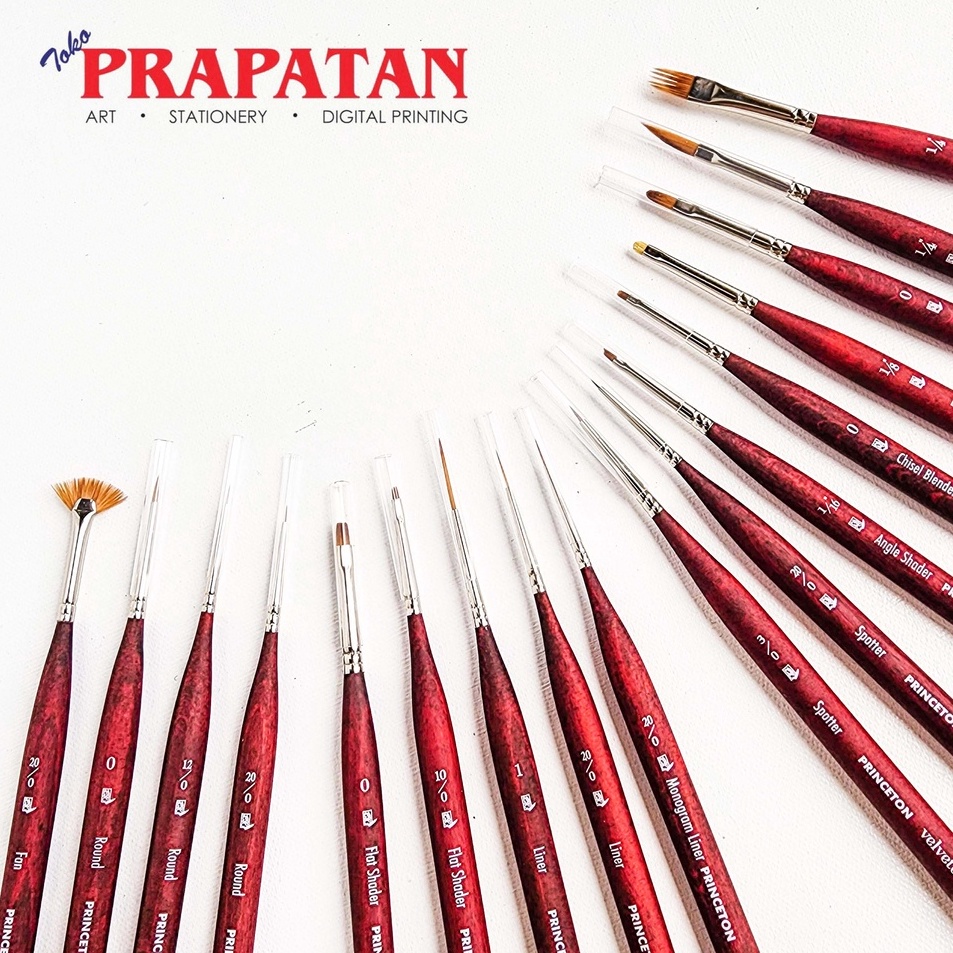 

Modern Kuas Lukis Princeton MINI Velvetouch Mixed Media Brush Series 395 MINI